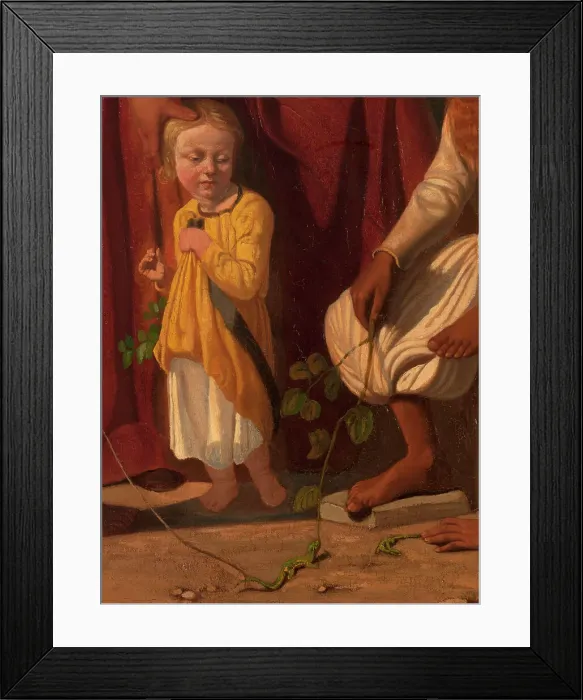 Framed Print : At the fountain, between 1833 and 1886. Creator: Louis Matout Framed Print : At the fountain, between 1833 and 1886. Creator: Louis Matout