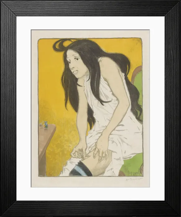 Framed Print : The Morphine Addict, 1897. Creator: Grasset, Eugène (1841-1917) Framed Print : The Morphine Addict, 1897. Creator: Grasset, Eugène (1841-1917)