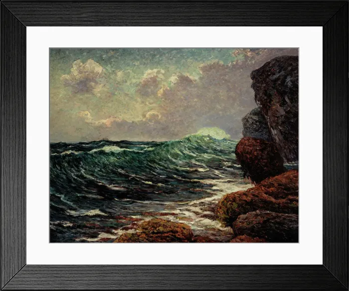 Framed Print : Rising tide in Port-Blanc, 1914. Creator: Maxime Emile Louis Maufra Framed Print : Rising tide in Port-Blanc, 1914. Creator: Maxime Emile Louis Maufra