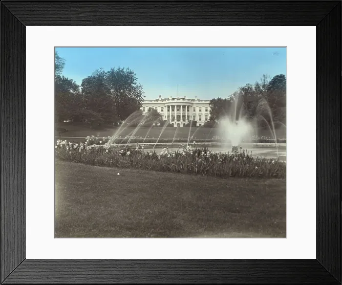 Framed Print : White House, 1600 Pennsylvania Avenue, Washington, D.C. 1897. Creator: Frances Benjamin Johnston Framed Print : White House, 1600 Pennsylvania Avenue, Washington, D.C. 1897. Creator: Frances Benjamin Johnston