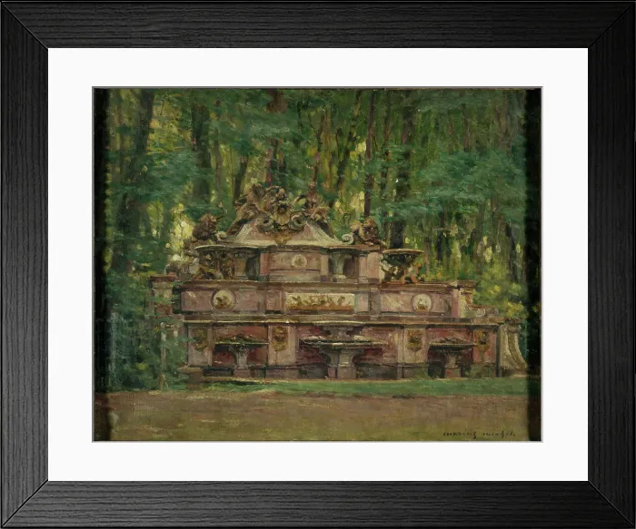 Framed Print : Buffet d'eau in the Grand Trianon gardens, 1917. Creator: Marius Michel Framed Print : Buffet d'eau in the Grand Trianon gardens, 1917. Creator: Marius Michel