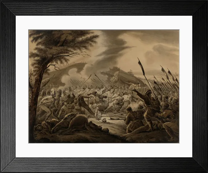 Framed Print : The Battle of Raclawice on 4 April 1794, 1841. Creator: Pilinski, Adam (1810-1887) Framed Print : The Battle of Raclawice on 4 April 1794, 1841. Creator: Pilinski, Adam (1810-1887)