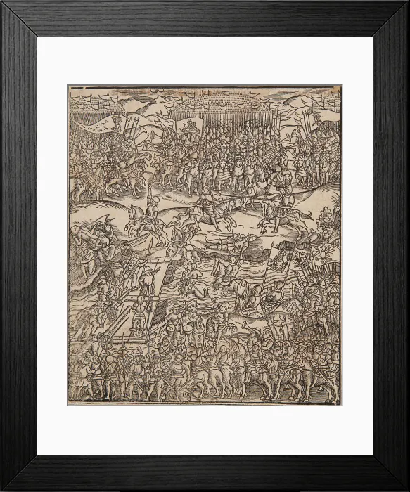Framed Print : The Battle of Orsha in 1514, Second half of the16th cen. Creator: Siebeneicher, Jakub (ca 1557-1604) Framed Print : The Battle of Orsha in 1514, Second half of the16th cen. Creator: Siebeneicher, Jakub (ca 1557-1604)