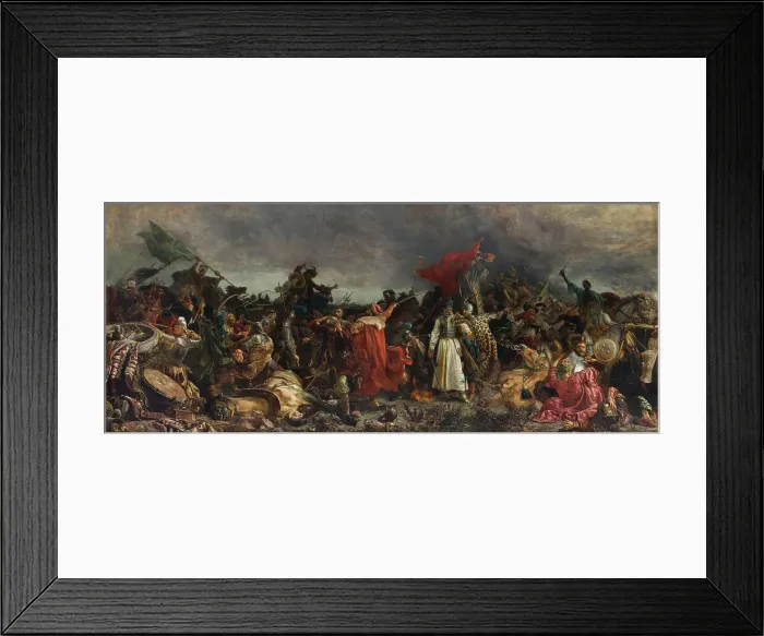 Framed Print : The Battle of Cecora, 1878. Creator: Piwnicki, Witold (1851-1932) Framed Print : The Battle of Cecora, 1878. Creator: Piwnicki, Witold (1851-1932)