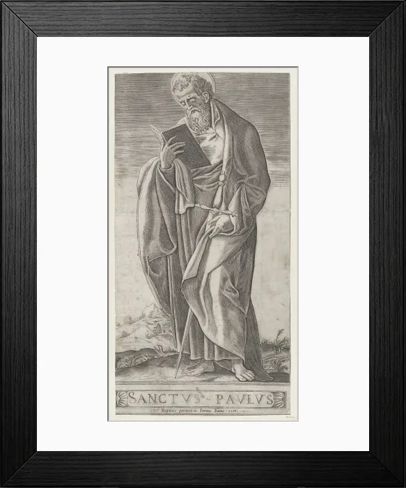 Framed Print : An Old Man (Saint Paul), 1592. Creator: Anon Framed Print : An Old Man (Saint Paul), 1592. Creator: Anon