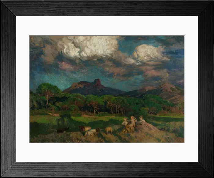 Framed Print : The Dryads. Creator: Emile-Rene Menard