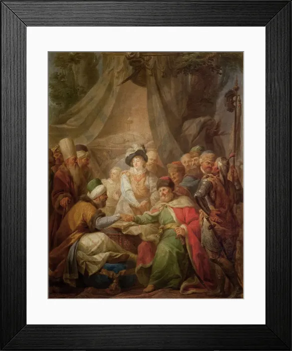 Framed Print : The Treaty of Khotyn, 1621, 1796. Creator: Bacciarelli, Marcello (1731-1818) Framed Print : The Treaty of Khotyn, 1621, 1796. Creator: Bacciarelli, Marcello (1731-1818)