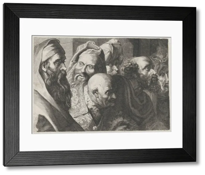 Framed Print : The Tribute Money, 17th-18th century. Creator: Anon Framed Print : The Tribute Money, 17th-18th century. Creator: Anon