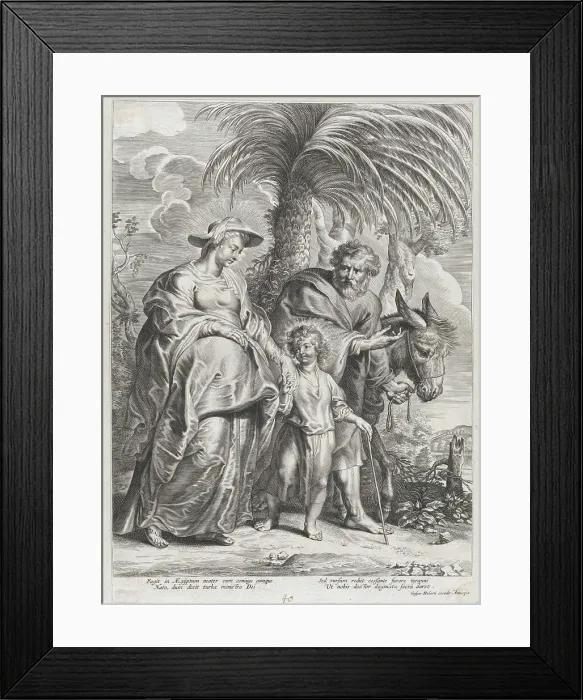 Framed Print : The Return from Egypt, ca. 1705-24. Creator: Anon Framed Print : The Return from Egypt, ca. 1705-24. Creator: Anon