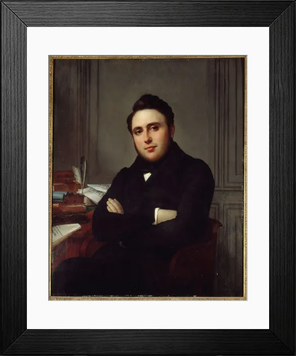 Framed Print : Alexandre-Auguste Ledru-Rollin (1807-1874), journalist and politician, 1838. Creator: Angélique Mongez Framed Print : Alexandre-Auguste Ledru-Rollin (1807-1874), journalist and politician, 1838. Creator: Angélique Mongez