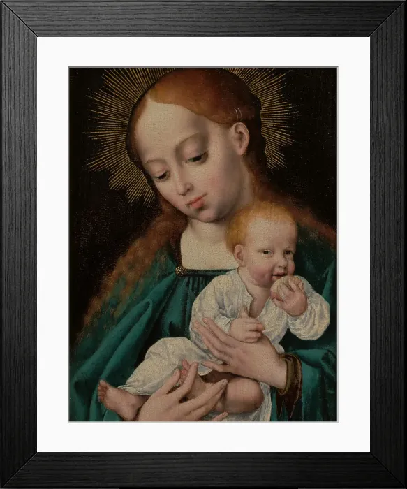 Framed Print : Madonna and Child Eating an Apple, 1525-1530. Creator: Cleve, Joos van (ca. 1485-1540) Framed Print : Madonna and Child Eating an Apple, 1525-1530. Creator: Cleve, Joos van (ca. 1485-1540)