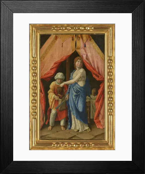 Framed Print : Judith with the Head of Holofernes, First Half of 16th cen. Creator: Mantegna, Andrea (1431-1506) Framed Print : Judith with the Head of Holofernes, First Half of 16th cen. Creator: Mantegna, Andrea (1431-1506)