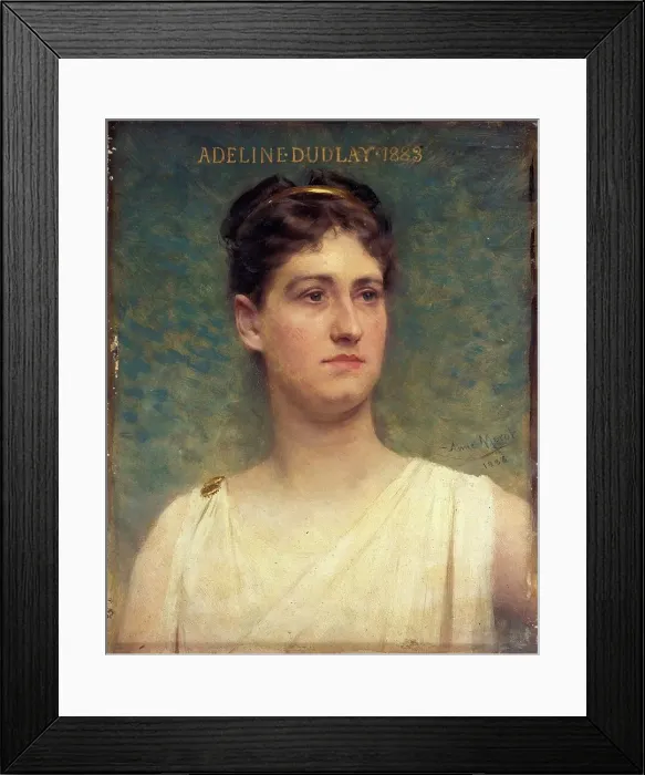 Framed Print : Adeline Dudlay (1858-1934), member of the Comédie-Française, 1885. Creator: Aime Morot Framed Print : Adeline Dudlay (1858-1934), member of the Comédie-Française, 1885. Creator: Aime Morot