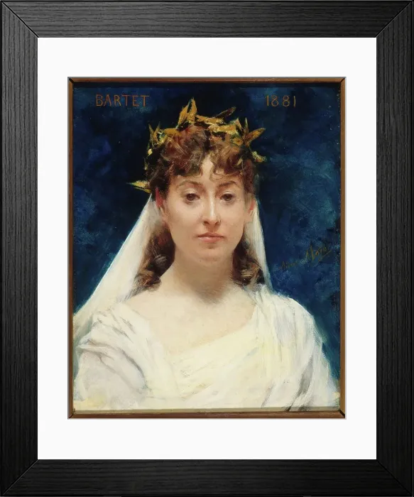 Framed Print : Julia Bartet (1854-1941), member of the Comédie-Française. between 1883 and 1893. Creator: Aime Morot Framed Print : Julia Bartet (1854-1941), member of the Comédie-Française. between 1883 and 1893. Creator: Aime Morot