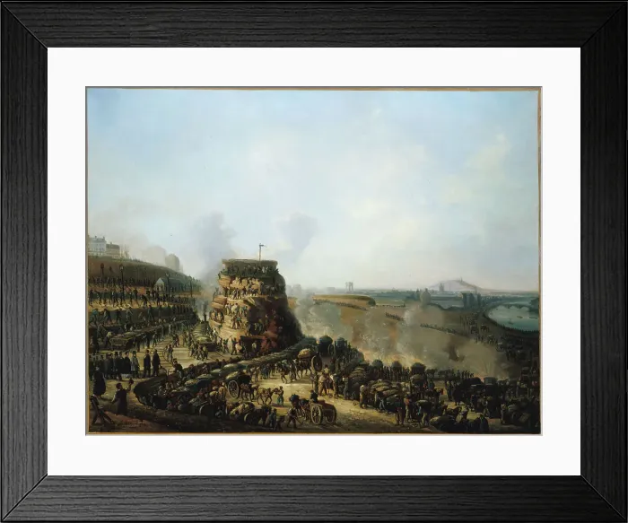 Framed Print : Visit of Emperor Napoleon III and Empress Eugenie to the levelling site of Chaillot Hill, 1867. Creator: Louis Moullin Framed Print : Visit of Emperor Napoleon III and Empress Eugenie to the levelling site of Chaillot Hill, 1867. Creator: Louis Moullin