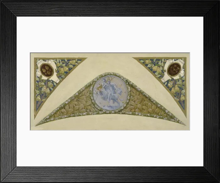 Framed Print : Sketch for the festival staircase at the Hotel de Ville in Paris: Aries, c1888-1898. Creator: Luc Olivier Merson Framed Print : Sketch for the festival staircase at the Hotel de Ville in Paris: Aries, c1888-1898. Creator: Luc Olivier Merson