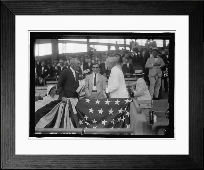 Framed Print : Wilson, Woodrow, at baseball game, between 1910 and 1920. Creator: Harris & Ewing. Wilson, Woodrow, at baseball game, between 1910 and 1920. Creator: Harris & Ewing Framed Print : Wilson, Woodrow, at baseball game, between 1910 and 1920. Creator: Harris & Ewing. Wilson, Woodrow, at baseball game, between 1910 and 1920. Creator: Harris & Ewing
