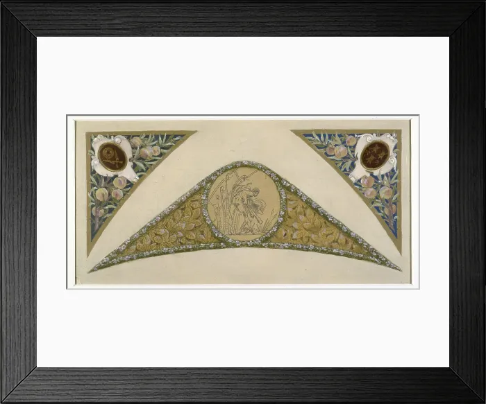 Framed Print : Sketch for the festival staircase at the Hotel de Ville in Paris: Scorpio, c1888-1898. Creator: Luc Olivier Merson Framed Print : Sketch for the festival staircase at the Hotel de Ville in Paris: Scorpio, c1888-1898. Creator: Luc Olivier Merson