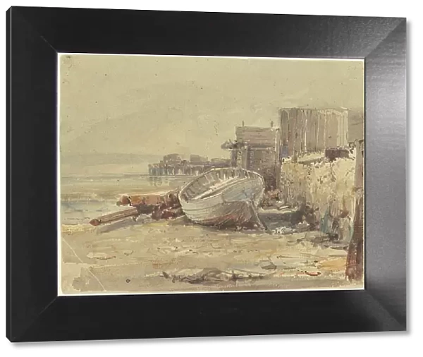Beached Vessel, c. 1880. Creator: George Loring Brown