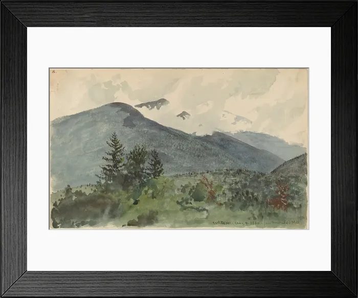 Framed Print : White Mountains from Fernald's Hill, 1860. Creator: Charles de Wolf Brownell Framed Print : White Mountains from Fernald's Hill, 1860. Creator: Charles de Wolf Brownell