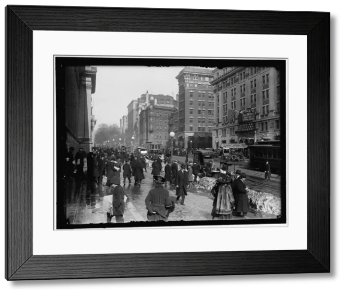Framed Print : Street scene near Keith's Theater, Washington, D.C. between 1913 and 1918. Creator: Harris & Ewing. Street scene near Keith's Theater, Washington, D.C. between 1913 and 1918. Creator: Harris & Ewing Framed Print : Street scene near Keith's Theater, Washington, D.C. between 1913 and 1918. Creator: Harris & Ewing. Street scene near Keith's Theater, Washington, D.C. between 1913 and 1918. Creator: Harris & Ewing
