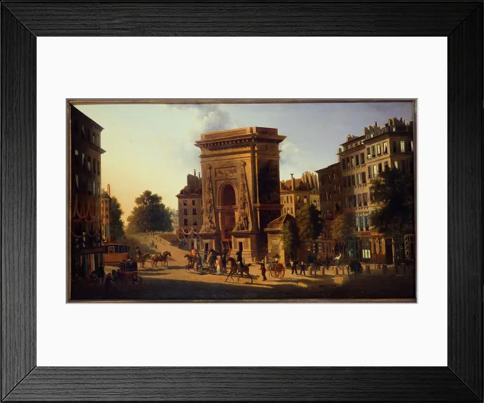 Framed Print : Porte Saint-Denis, 2nd arrondissement, between 1810 and 1830. Creator: Alexandre Pau de Saint-Martin Framed Print : Porte Saint-Denis, 2nd arrondissement, between 1810 and 1830. Creator: Alexandre Pau de Saint-Martin