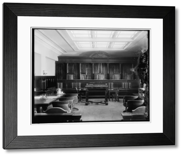 Framed Print : United States Commerce Court, between 1910 and 1920. Creator: Harris & Ewing. United States Commerce Court, between 1910 and 1920. Creator: Harris & Ewing
