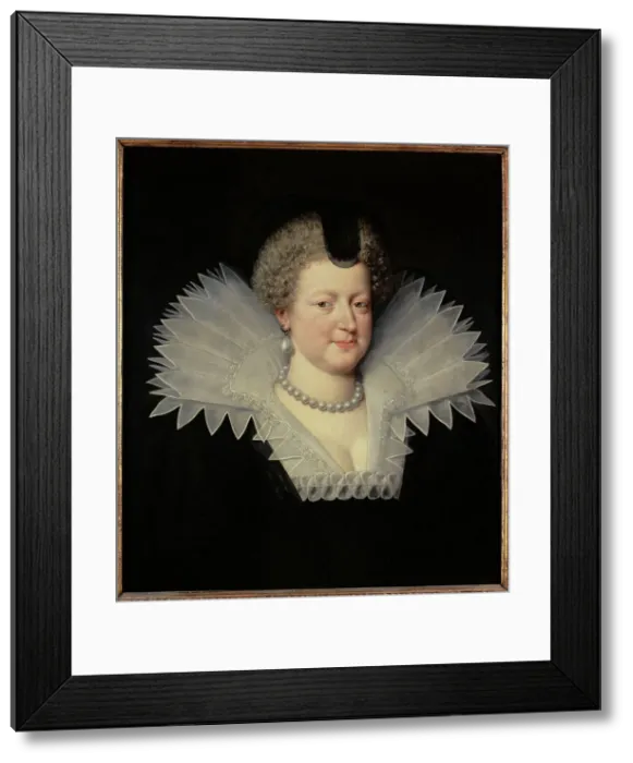 Framed Print : Portrait of Marie de Médicis (1573-1642), Queen of France, 1613. Creator: Frans Pourbus the Younger