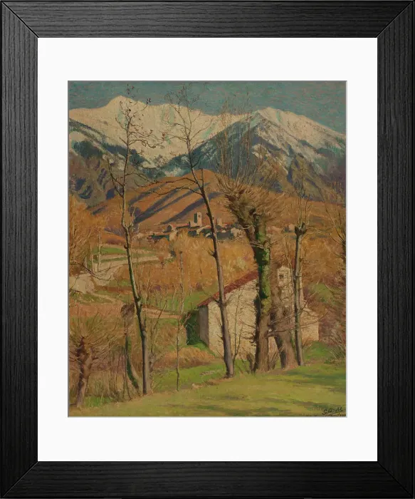 Framed Print : Canigou in winter, 1921. Creator: George-Daniel de Monfreid Framed Print : Canigou in winter, 1921. Creator: George-Daniel de Monfreid