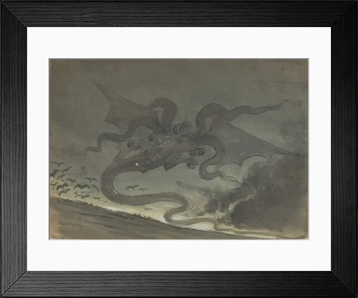 Framed Print : Flying Monster. Creator: Robert Caney Framed Print : Flying Monster. Creator: Robert Caney
