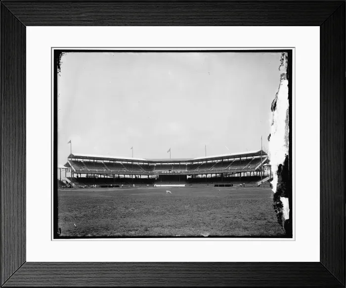 Framed Print : Baseball stadium, between 1910 and 1920. Creator: Harris & Ewing. Baseball stadium, between 1910 and 1920. Creator: Harris & Ewing Framed Print : Baseball stadium, between 1910 and 1920. Creator: Harris & Ewing. Baseball stadium, between 1910 and 1920. Creator: Harris & Ewing