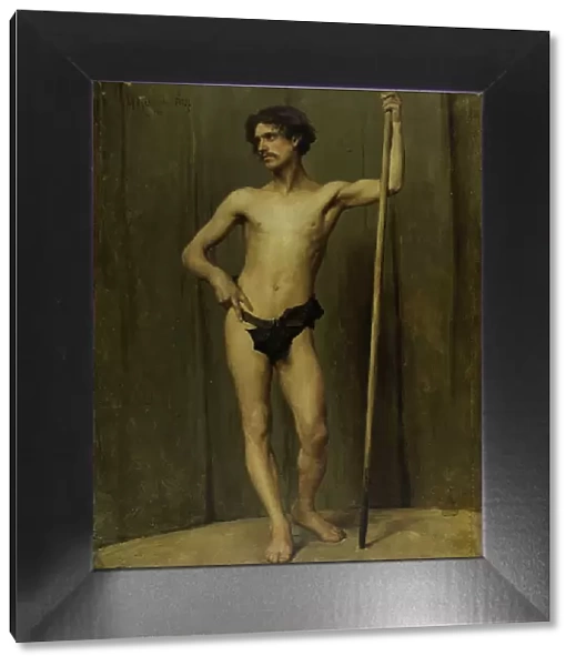 Figure study from live model (competition for the Prix de Rome), 1878. Creator: Georges Moreau de Tours