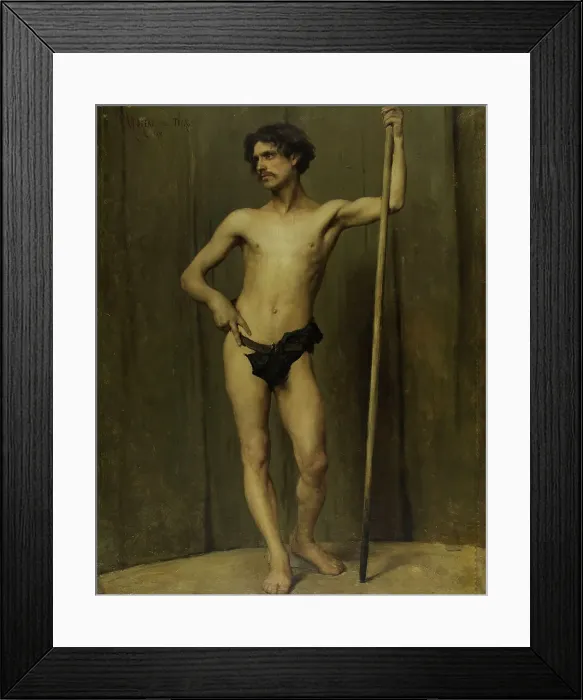 Framed Print : Figure study from live model (competition for the Prix de Rome), 1878. Creator: Georges Moreau de Tours Framed Print : Figure study from live model (competition for the Prix de Rome), 1878. Creator: Georges Moreau de Tours
