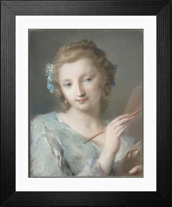 Framed Print : Allegory of Painting, 1730s. Creator: Rosalba Giovanna Carriera