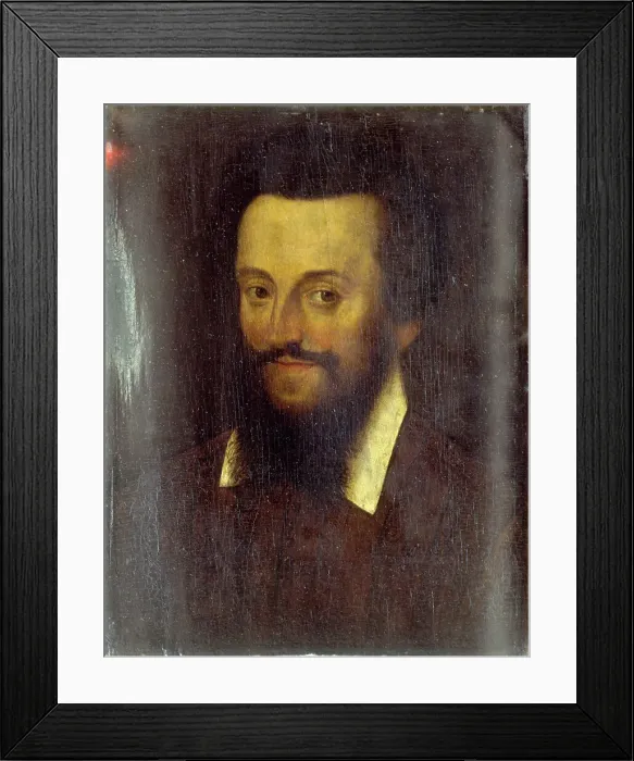 Framed Print : Portrait thought to be Nompar de Caumont, Duke of the Force (1582-1678), c1610. Creator: Francois Quesnel Framed Print : Portrait thought to be Nompar de Caumont, Duke of the Force (1582-1678), c1610. Creator: Francois Quesnel