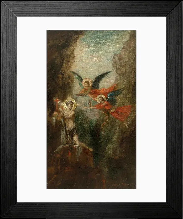 Framed Print : A Saint in the Desert, c1879. Creator: Gustave Moreau Framed Print : A Saint in the Desert, c1879. Creator: Gustave Moreau