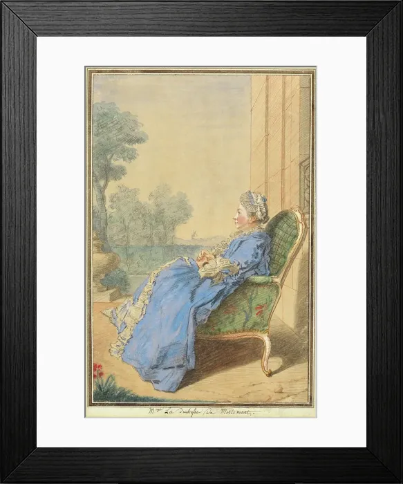 Framed Print : Madame La Duchesse de Mortemart. Creator: Louis de Carmontelle Framed Print : Madame La Duchesse de Mortemart. Creator: Louis de Carmontelle