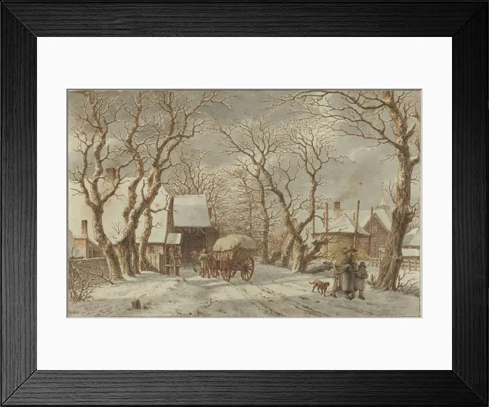Framed Print : Winter Scene, 1790. Creator: Jacob Cats Framed Print : Winter Scene, 1790. Creator: Jacob Cats