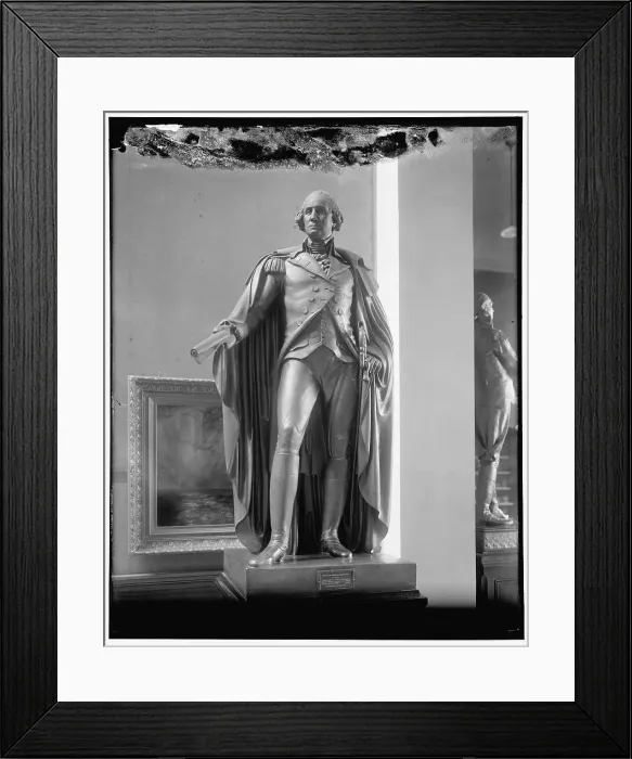 Framed Print : Statue of George Washington, between 1910 and 1920. Creator: Harris & Ewing. Statue of George Washington, between 1910 and 1920. Creator: Harris & Ewing Framed Print : Statue of George Washington, between 1910 and 1920. Creator: Harris & Ewing. Statue of George Washington, between 1910 and 1920. Creator: Harris & Ewing