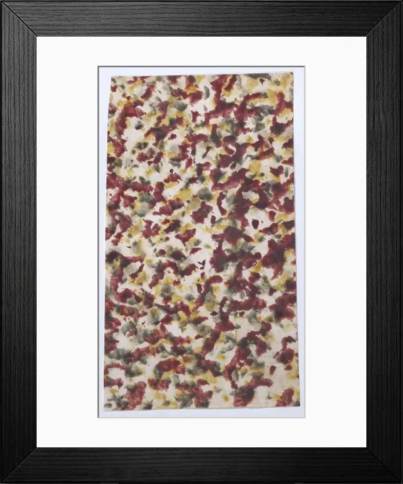 Framed Print : Sheet with marbled pattern, 19th century. Creator: Anon