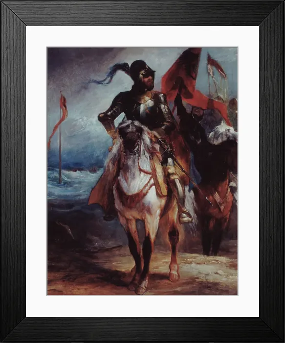 Framed Print : Knight leading his army. Creator: Edouard-Alexandre Odier Framed Print : Knight leading his army. Creator: Edouard-Alexandre Odier