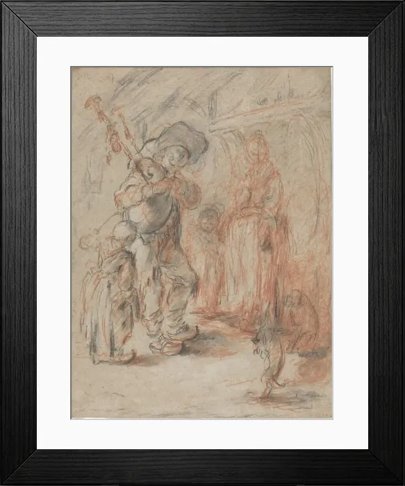 Framed Print : Study for La Cuisine Avec Paisans'. Creator: Jérôme-François Chantereau. Study for La Cuisine Avec Paisans'. Creator: Jérôme-François Chantereau Framed Print : Study for La Cuisine Avec Paisans'. Creator: Jérôme-François Chantereau. Study for La Cuisine Avec Paisans'. Creator: Jérôme-François Chantereau