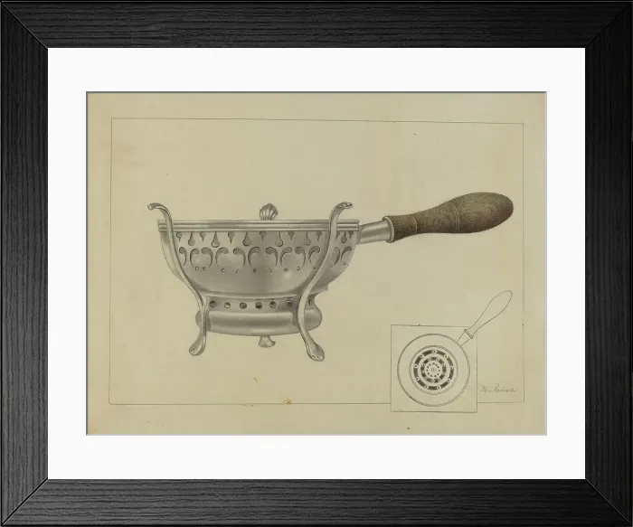 Framed Print : Silver Brazier, c. 1936. Creator: Horace Reina Framed Print : Silver Brazier, c. 1936. Creator: Horace Reina