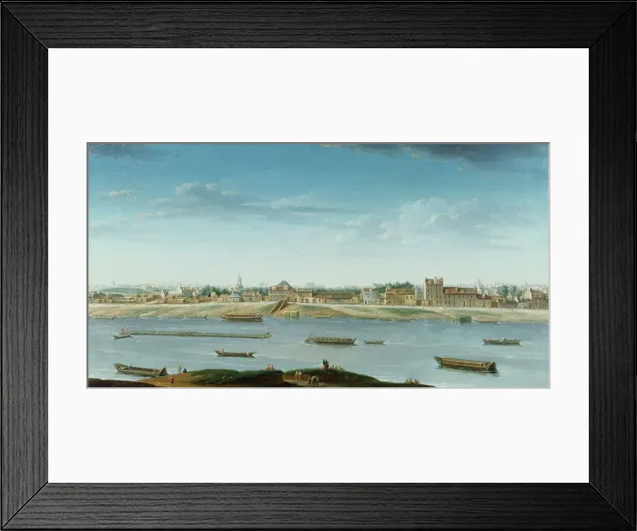 Framed Print : Port Saint-Bernard, seen from Arsenal, 1752. Creator: Nicolas Raguenet Framed Print : Port Saint-Bernard, seen from Arsenal, 1752. Creator: Nicolas Raguenet