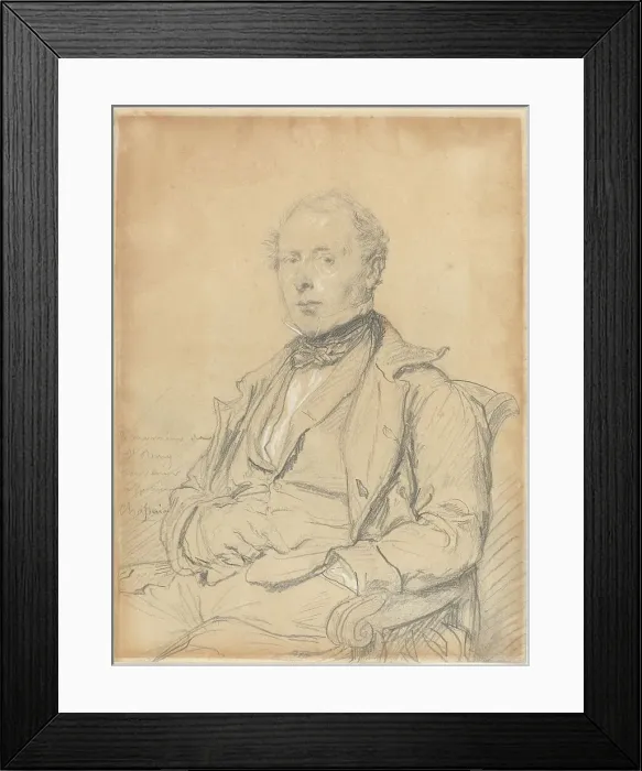 Framed Print : Victor-Auguste de Saint-Rémy, c. 1850. Creator: Theodore Chasseriau Framed Print : Victor-Auguste de Saint-Rémy, c. 1850. Creator: Theodore Chasseriau