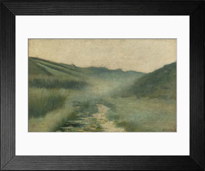 Framed Print : Morning fog, Dielette - Flamanville, 1887. Creator: Alphonse Osbert Framed Print : Morning fog, Dielette - Flamanville, 1887. Creator: Alphonse Osbert