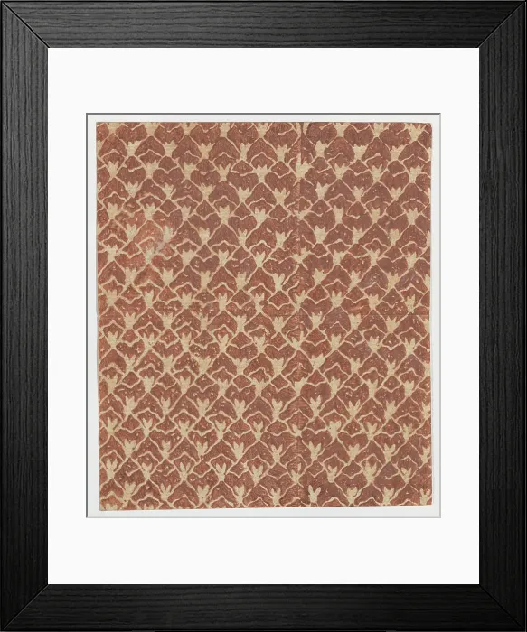 Framed Print : Sheet with overall abstract pattern, 19th century. Creator: Anon Framed Print : Sheet with overall abstract pattern, 19th century. Creator: Anon