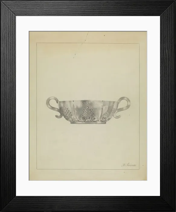 Framed Print : Silver Wine Taster, c. 1936. Creator: Horace Reina Framed Print : Silver Wine Taster, c. 1936. Creator: Horace Reina