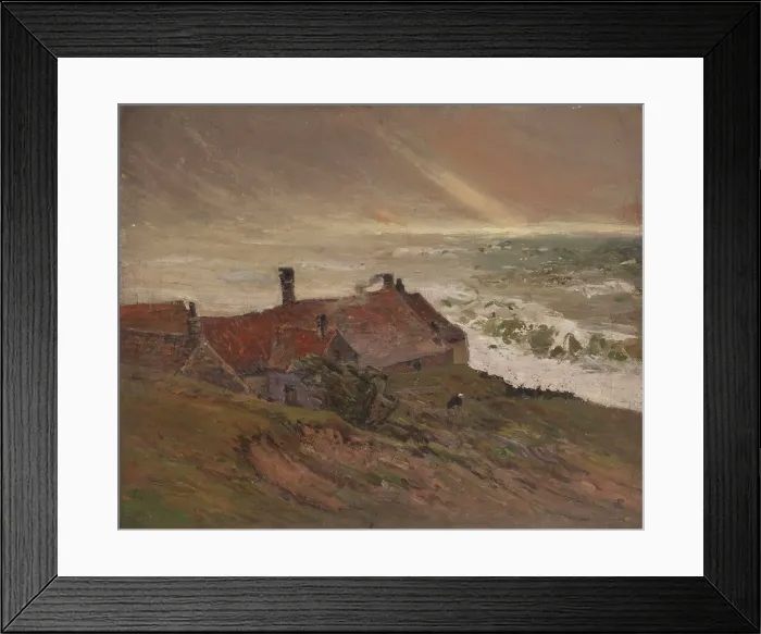 Framed Print : After a shipwreck, c1905. Creator: Edmond de Palezieux Framed Print : After a shipwreck, c1905. Creator: Edmond de Palezieux