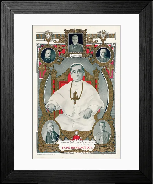 Framed Print : Pope Benedict XV (1854-1922), 1914. Creator: Anonymous Framed Print : Pope Benedict XV (1854-1922), 1914. Creator: Anonymous